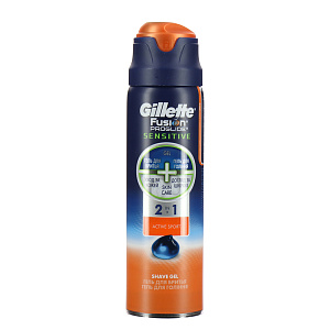 Гель для бритья Gillette Fusion ProGlide Sensitive Active Sport P&G, 170мл 000000000001128781