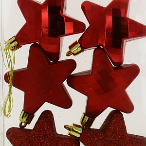 Набор ДУ Звездочка 6смх6шт, красный, PC04046R 000000000001161786