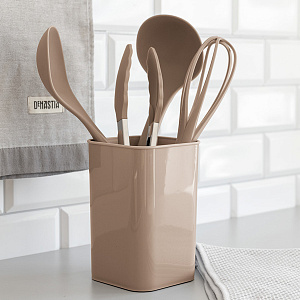 Органайзер для кухонных принадлежностей 11х16,5см DE'NASTIA квадрат бежевый пластик 000000000001219645