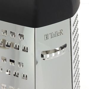 Терка 6-ти гранная 23см TALLER Дженнифер черный нержавеющая сталь 000000000001020743