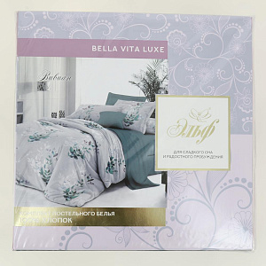 Комплект постельного белья 1,5-спальный ЭЛЬФ Белла Вита Люкс Вивиан простыня 150х215см пододеяльник 143х215см наволочки2шт-70х70см бязь хлопок 100% 000000000001206597