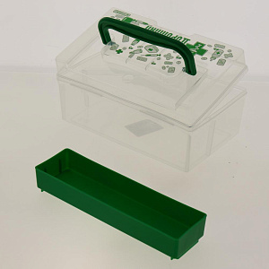 Контейнер для аптечки0,8л аптечка дорожн с вкладыш 17х10,8х7,8см пластик 4330903 000000000001116635