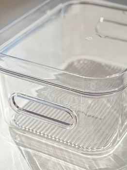 Ящик для хранения 20х14х7,5см универсальный с крышкой ПЭТ 000000000001210797