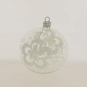 Шар 4,5 Узор стекло 9см NP-1284 000000000001041304