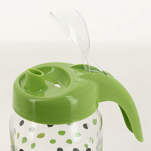 Банка для масла 1л RENGA Олива с крышкой декор стекло 000000000001203286