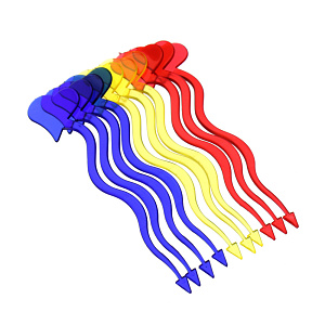 Палочки для коктейля Сердце Rio Fackelmann, 18 см, 10 шт. 000000000001128099