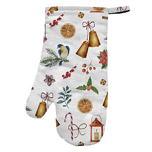 Рукавица 17х28см BONITA Jingle Bells хлопок 000000000001215256