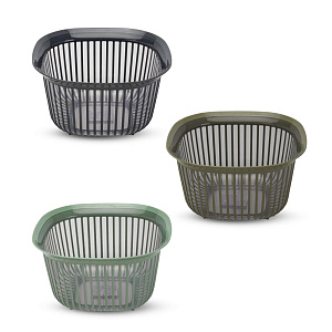 Миска 4л 25х25х14см квадратная двухцветная в ассортименте пластик 000000000001226460