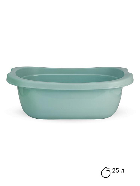 Таз 25л овальный мятный полиэтилен 000000000001227321