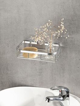 Держатель навесной 18x12x5,5см DE'NASTIA серебристый алюминий 000000000001227442