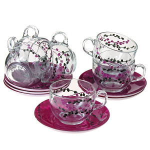 Чайный набор Kashima Fushia Luminarc, 220мл, 12 предметов 000000000001005514