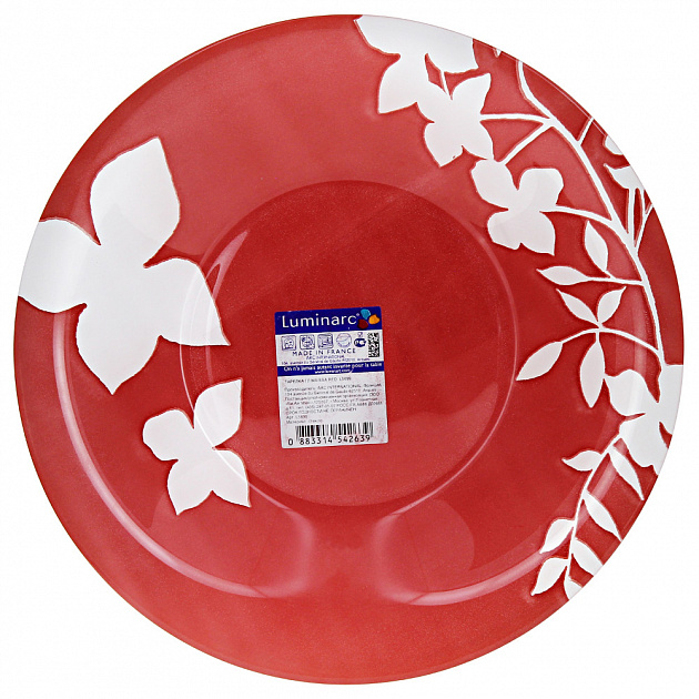 Суповая тарелка Маисса красная, 21 см 000000000001099906