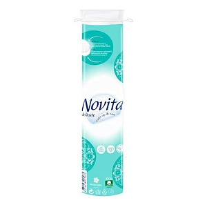 Диски косметические 100шт NOVITA Delicate ватные 41102209 000000000001205309