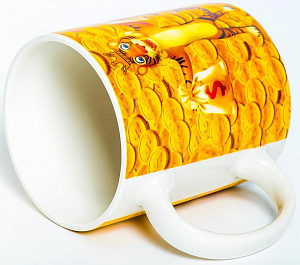 Кружка 350мл OLAFF ЗОЛОТОЙ ТИГР подарочная упаковка фарфор 000000000001209260