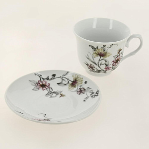 Набор чайный 8 предметов (чашка 230мл-4шт/блюдце-4шт) OLAFF Фиона Оттава подарочная упаковка фарфор 000000000001204599