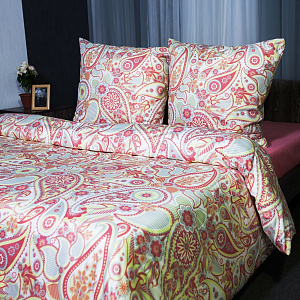 Комплект постельного белья 1,5спальный DE'NASTIA Восточные кружева микрофибра (70х70см-2шт) 100%Полиэстер C010402 000000000001118976