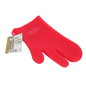Термостойка рукавица для кухни Marmiton, розовый, силикон 000000000001125423