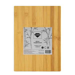 Доска разделочная 24х34х1,4см ±1см LUCKY бамбук 000000000001221159