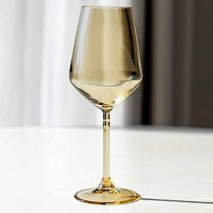 Бокал для вина 350мл DE'NASTIA Радуга медовый стекло 000000000001219953