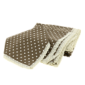 Комплект LUCKY Прованс (скатерть 150x250см + 4 салфетки 43x43см) в горох коричневый/белый 100% полиэстер E020172 000000000001202447