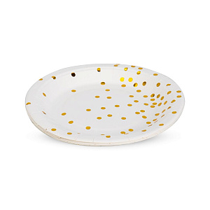 Набор тарелок одноразовых 6шт 18см Dots 000000000001222131