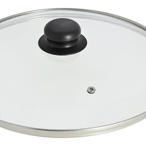 Крышка 28см TIMA металлический обод стекло 000000000001115606