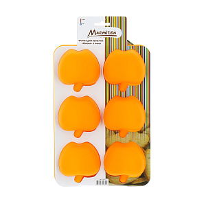 Форма для выпечки Яблоки Marmiton, оранжевый, силикон 000000000001125301