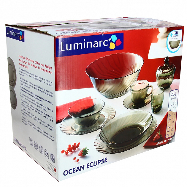 Столовый набор Ocean Eclipse Luminarc, 45 предметов 000000000001001792