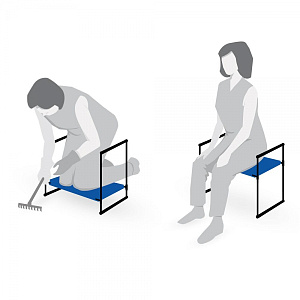 Скамейка садовая NIKA, зеленый, металл/пластик, СК/З 000000000001198421
