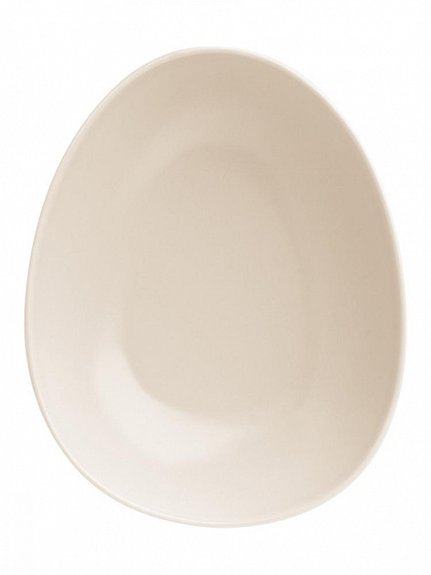 Тарелка суповая 800мл DE'NASTIA Оливки-однотон глубокая молочный фарфор 000000000001217771