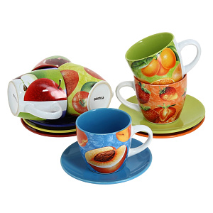Набор чайный Фрукты Estetica, 280мл, 12 предметов 000000000001127756