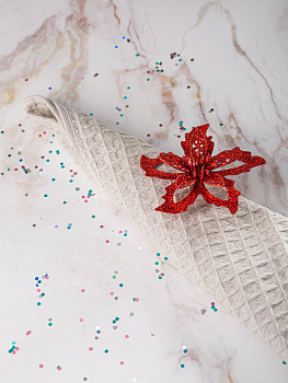 Декоративное украшение Снежинка 10см 3шт MANDARIN пластик 000000000001209336