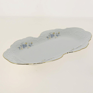 Блюдо 36см CMIELOW 9706 прямоугольное blue фарфор 000000000001172841