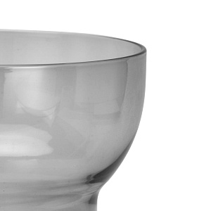 Ваза 18см Montre серая стекло 000000000001224294