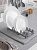 Подставка для сушки посуды 29x14x6см DE'NASTIA серый пластик 000000000001212522