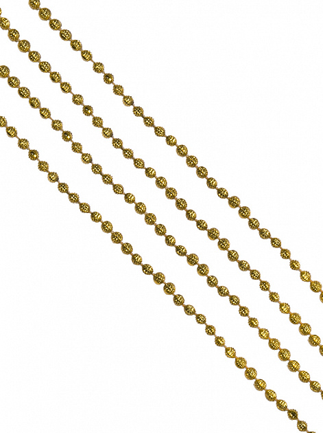 Новогодняя гирлянда Золотой маскарад из полистирола / 270x0,7см арт.78852 000000000001191376