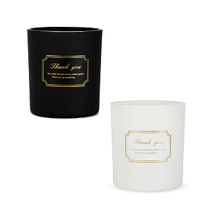 Свеча в стакане 8х7см Day&Night черная 000000000001220773