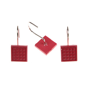 Шторка для ванной DE'NASTIA c водоотталкивающей пропиткой 180х180см бордо 100%Полиэстер S000007 000000000001121524