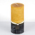 Свеча 7х15см классическая колонна градиент Янтарь 000000000001209197