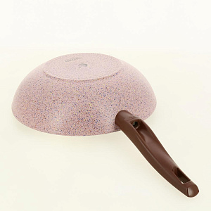 Сковорода Вок 28см TVS Dada INDUCTION бакелитовая ручка розовый алюминий 000000000001209376