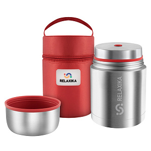 Термос для еды 700мл RELAXIKA 301 в чехле нержавеющая сталь Термос для еды 700мл RELAXIKA 301 в чехле нержавеющая сталь 000000000001213737