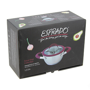 Кастрюля 1,5л ESPRADO Farve Vino 000000000001108329