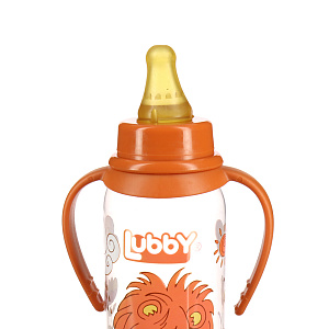 Бутылочка с соской от 0 месяцев Веселые животные Lubby, 250мл 000000000001135404