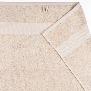 Полотенце махровое 70х130см СОФТИ бордюр magic бежевое плотность 420гр/м 100% хлопок 000000000001212237