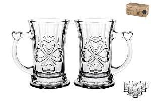 Набор кружек 1/6 180 мл стекло,ZB29 000000000001193575