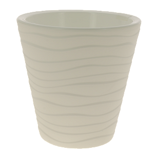 Кашпо для растений Валенсия 5,2 л белый с дренажной вставкой 000000000001196345