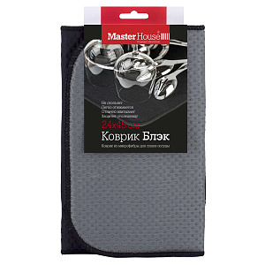 Коврик из микрофибры для сушки посуды Блэк 24*45см Master House 60378 000000000001180539