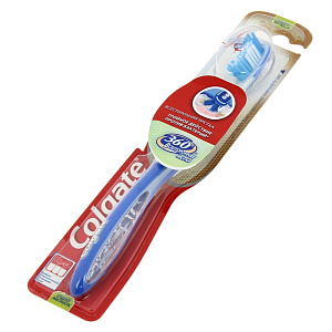 Зубная щетка 360 Всесторонняя Чистка Colgate, средняя 000000000001073121