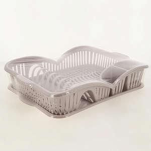 Подставка для сушки посуды 45,5х30,5х7,5см FACKELMANN перфорированная пластик 000000000001190542