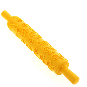 Скалка фигурная "Цветы" 37*5см, рабочая часть 25см DA80-271. Изготовлено из пластмассы (полипропилен). 000000000001190147